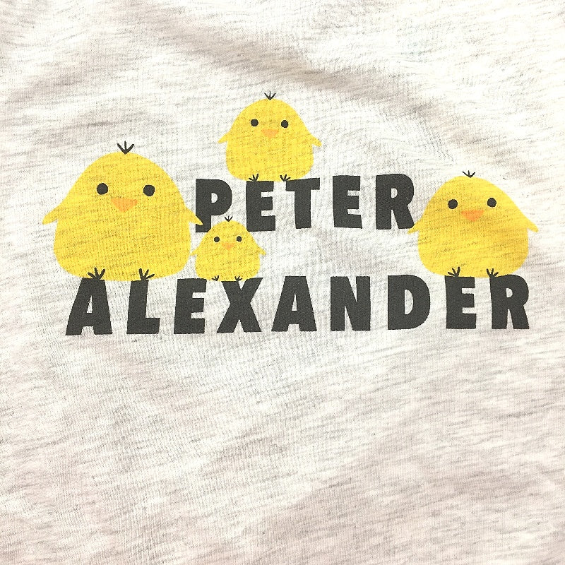 Peter Alexander Baby Chick Graphic Print Grey Sleep Shirt Ladies Size Medium NEW