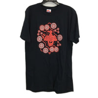 Essondon Bombers AFL Indiginous Print Cotton T-Shirt Mens Size M NEW
