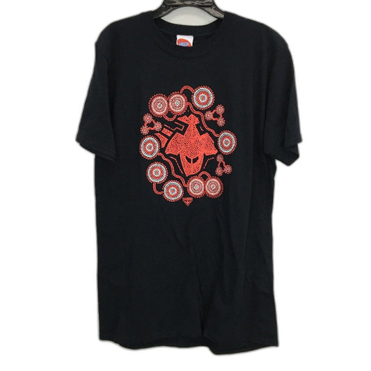 Essondon Bombers AFL Indiginous Print Cotton T-Shirt Mens Size M NEW