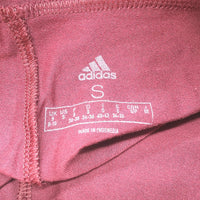 Adidas Essentials Loungewear High Waisted Plum Logo Leggings Ladies Sz Small NEW
