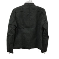 ONLY Lava Faux Leather Short Biker Jacket Asymmetrical Zip Womens Size 42/14 NEW