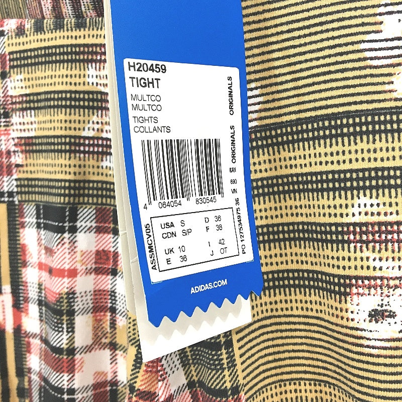 Adidas HER Studio London Check Cropped Mid Rise Tights Ladies Size UK 10 NEW