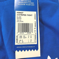 Adidas AdiColor Classics 3 Stripes Blue Bird Cotton Tights Ladies Size UK 6 NEW