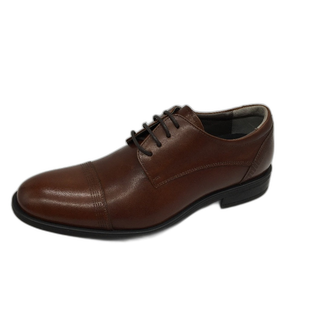 Julius Marlow Tan Brown Leather Expand Lace Up Dress Shoe Mens US7 AU6 EU40 NEW