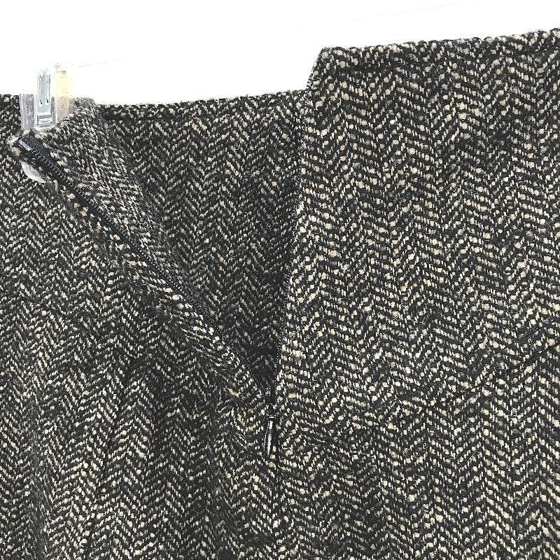 Zara Basic Tweed Herringbone Wool Blend Pencil Mini Skirt Ladies Size Small