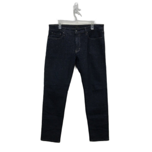 Uniqlo Ultra Stretch Black Skinny Fit Tapered Jeans Mens Size 35x34 Inch