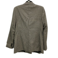 Zara Double Breated Brown Houndstooth Blazer Jacket Ladies Size Medium