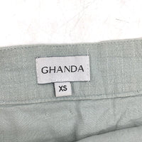 Ghanda Fringe Frill Mint Green Muslin Style Mini Skirt Ladies Size XS