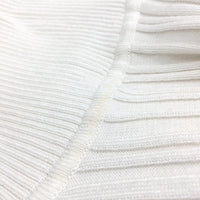 Glassons Rib Slim Fit White Turtleneck Longsleeve Top Ladies Size Small