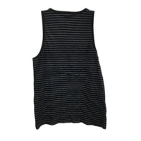 Volcom Black Stripe Cotton Blend Sleeveless Tank Top Mens Size Medium