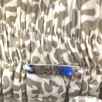 Buddha Wear Tan Animal Print 100% Tencel Skirt With Pockets Ladies Size XS