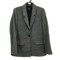 Sportsgirl Wool Blend Knit Textured Single Button Blazer Jacket Ladies Size 12
