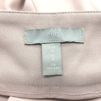 H&M Blush Pink Pleated Dress Shorts With Front Pockets Ladies Size 8 EU 38