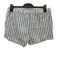 Rip Curl 100% Cotton Navy Stripe Drawstring Waist Summer Shorts Ladies Size M