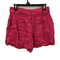 Country Road Organic French Linen Hot Pink Summer Shorts Ladies Size 10