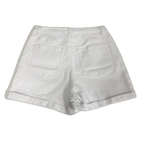Seed Teen White Denim Cuffed Hem High Waisted Shorts TEENS Size 14