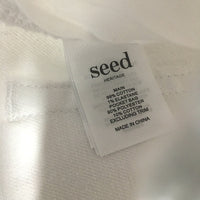 Seed Teen White Denim Cuffed Hem High Waisted Shorts TEENS Size 14