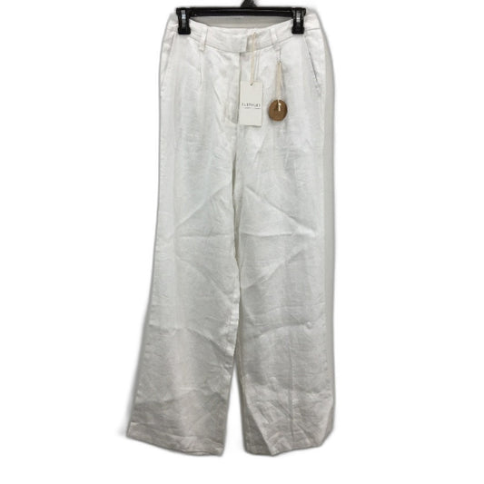 Subtitled White Jaylah Slouch Linen Trouser Lightweight Pants Ladies Size XS NEW
