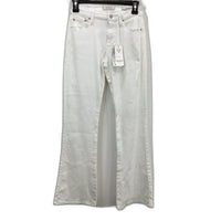 GUESS Sexy Flare High Rise Pure White Denim Jeans Ladies Size 25x30 NEW