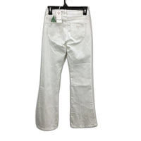 GUESS Sexy Flare High Rise Pure White Denim Jeans Ladies Size 25x30 NEW