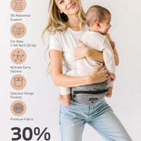 Pandanling Hip Seat Baby Carrier Ergonomic Design for Newborns to Toddlers