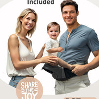 Pandanling Hip Seat Baby Carrier Ergonomic Design for Newborns to Toddlers