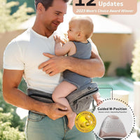 Pandanling Hip Seat Baby Carrier Ergonomic Design for Newborns to Toddlers