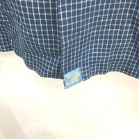 Pacific Trail 100% Cotton Blue Check Short Sleeve Button Up Shirt Mens Large