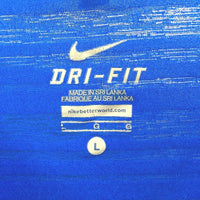 Nike Dri Fit Royal Blue Lightweight Active Wear T-Shirt Top Ladies Size Large