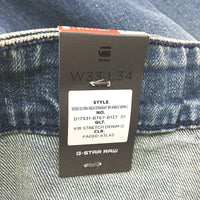 G-Star Raw Tedie Ultra High Straight Button Fly Faded Jeans Ladies W33 L34 NEW