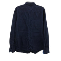 Ben Sherman 100% Cotton Navy Blue Long Sleeve Button Up Shirt Mens Size XL