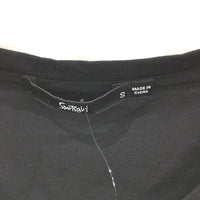 Sportsgirl Black Lightweight Soft Cotton Modal Short T-Shirt Ladies Size S NEW