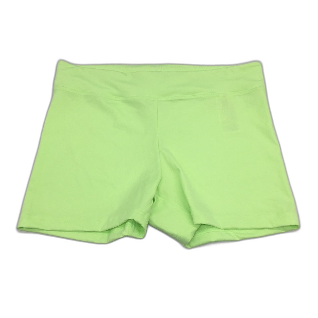 Adidas Neon Green Simple Style  Activewear Exercise Shorts Ladies Size Large