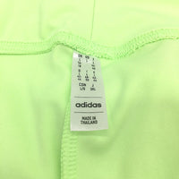 Adidas Neon Green Simple Style  Activewear Exercise Shorts Ladies Size Large