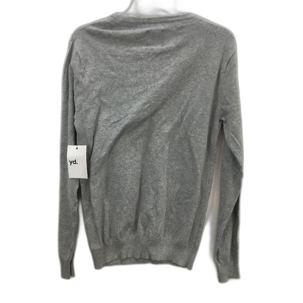 Yd. Cotton Blend Grey Knit Long Sleeve Shay V Neck Mens Size Small NEW