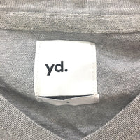 Yd. Cotton Blend Grey Knit Long Sleeve Shay V Neck Mens Size Small NEW