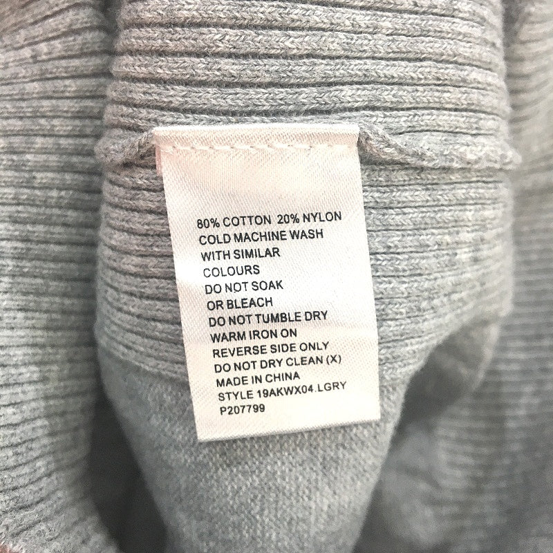 Yd. Cotton Blend Grey Knit Long Sleeve Shay V Neck Mens Size Small NEW