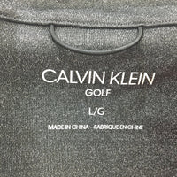 Calvin Klein GOLF Charcoal Quarter Zip Lightweight Pullover Jumper Mens Size L