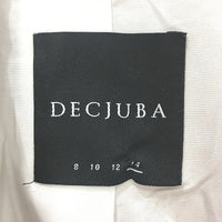 Decjuba Tan & Cream Ginham Check Linen Blend Jacket Ladies Size 14
