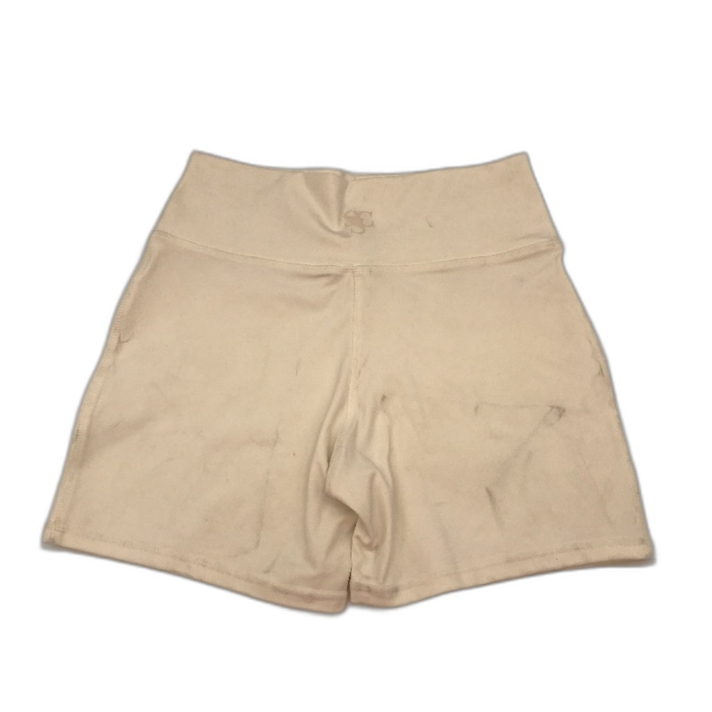 Subtitled Sports Club White Strechy Short Leggings Hot Shorts Women Size L NEW