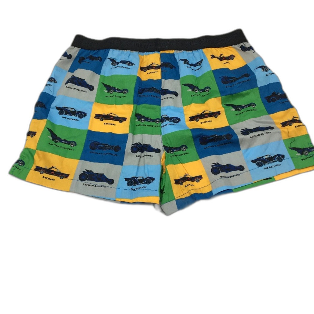 Peter Alexander DC Batman Batmobile Through The Ages Cotton Boxers Mens Small NEW