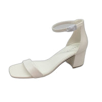 Tokito Tahnee White Ankle Strap Block Heeled Sandal Ladies Size 9 SAMPLE NEW