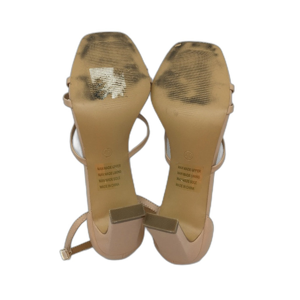 Collection Demi Nude Strappy High Heeled Sandals Ladies Size 9 SAMPLE NEW