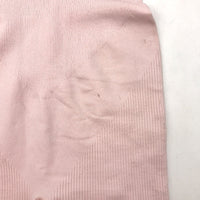 Subtitled Sports Club Pink Strappy Ribbed Unitard Bodysuit Women Size M-L NEW