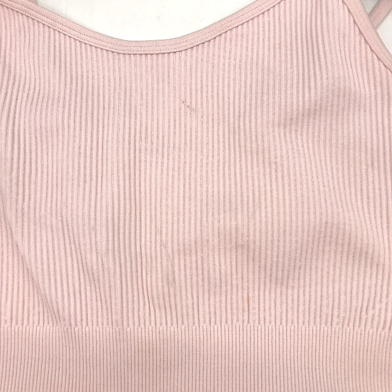 Subtitled Sports Club Pink Strappy Ribbed Unitard Bodysuit Women Size M-L NEW