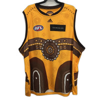 AFL Adidas Hawthorn Hawks 2022 On Field Indigenous Guernsey Mens Size 3XL NEW