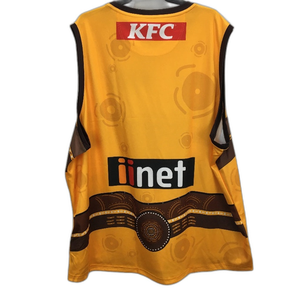 AFL Adidas Hawthorn Hawks 2022 On Field Indigenous Guernsey Mens Size 3XL NEW