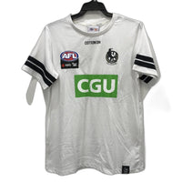 AFLW Collingwood Magpies 2020 Run-Out Tee White T-Shirt Ladies Size 2XL NEW