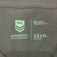NRL Authentics 2021 Melbourne Storm Purple Reign Black T-Shirt Unisex Size 4XL