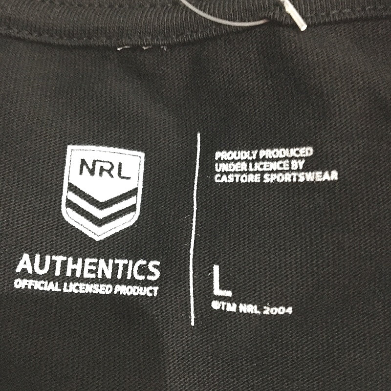 NRL Authentics 2023 Melbourne Storm 'Chase The Legacy' Black T-Shirt Mens Size L